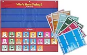 Helping Hands Pocket Chart | Classroom Attendance Chart | Who is Here, Helping Hands Pocket Chart for Classroom, Homeschool, Preschool Supplies