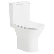 Fienza Chica Close Coupled Toilet Suite Gloss White Slim Seat P Trap K0123P-2