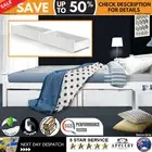 2x Storage Drawers Trundle for Single Wooden Bed Frame Base Timber White Drawer