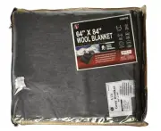 Grey 80% Wool Blanket 163x213 cm 1.8 kg School Camp Rescue Emergency Rescue Army