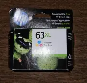 HP 63 XL Tri-Color Genuine Printer Ink Cartridge - NEW Sealed - Expired 12/2023