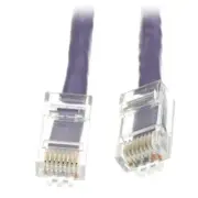 C&E CAT5E 350MHz 1-Ft UTP Bootless Cable, Purple (CNE68954) Ethernet patch cable