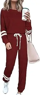 [PRETTYGARDEN] Women's Tie Dye Two Piece Pajamas Set Casual Long Sleeve Sweatshirt with Long Pants Loungewear