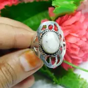 Moonstone Ring Size 9.50 Gemstone 925 Sterling Silver Handmade Jewelry