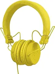Reloop RHP-6 - DJ and lifestyle headphones with tuned sound, lightweight design and secure fit (yellow)