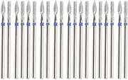 Professional Stainless Steel Nail Drill Bits 20pcs Nail Grinding Head Electric Grinding Machine Applicable