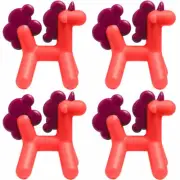 4PK Boon Prance Silicone Teether Baby Teething Newborn Unicorn Toy 0m+ Pink/PP