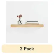 Mainstays White 18" Wood Floating Shelf Value Pack