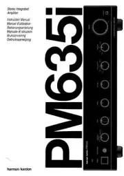Harman Kardon PM635i Amplifier Owners Manual