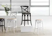 BORDEAUX Cross Back Stool