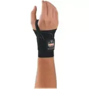 Proflex Single Strap Wrist Support - Washable, Hook & Loop Closure - Black