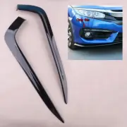 2x Front Fog Light Lamp Eyebrow Cover Trim Frame fit for Honda Civic 2016/17/18