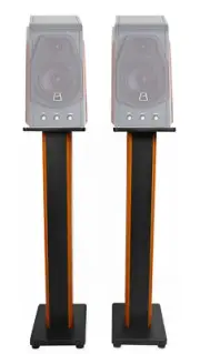 (2) 36" Bookshelf Speaker Stands For Swan M200MKII Bookshelf Speakers
