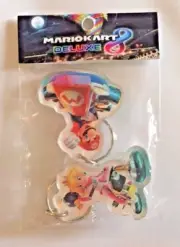 Nintendo® Mario Kart 8 Deluxe Key Chain Ring 2 pack Princess Peach & Mario
