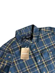 Patagonia Organic Cotton Lightweight Fjord Flannel Shirt Plaid Men’s XXS NWT