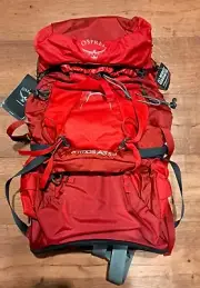 Osprey Atmos AG 50, Rigby Red SM, new with tags