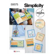 Simplicity Sewing Pattern S9575 FIDGET PAGES, QUILT, ZIPPER CASE AND KEY FOB