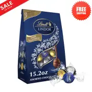 LINDOR Assorted Dark Chocolate Truffles 15.2 oz Gourmet Candy Bag