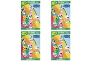 4x 18pg Crayola 30x47cm Peppa Pig Giant Colouring Pages Activity Kids 3y+