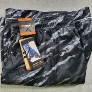 AND1 Offense Athletic Gym Shorts Mens XL Black Gray 8" Inseam Drawstring