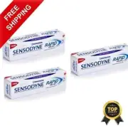 3x Sensodyne Rapid Relief Sensitivity Toothpaste For Sensitive Teeth- 80 Gram.