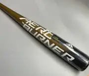 Adidas Aeroburner -3 BBCOR Aluminum Baseball Bat Black Gold DN7059 33in 30oz