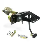 1953-1956 Ford Truck 8 Power Brake Pedal Kit XT ADJ Disc/Disc Large Chrome Oval