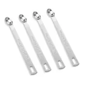 4 Pack 1/16 Pinch Teaspoon Stainless Steel Single Measuring Spoon Mini Spoons