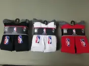New Kids NBA 6 Pair Crew Cut Socks. 3 Colors To Choose.