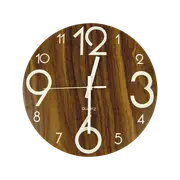 30CM Glow In Dark Non-ticking Wall Clock Luminous Quartz