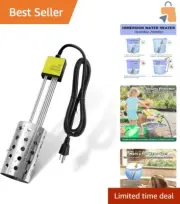 304 Stainless-Steel Bucket Water Heater with Thermostat - Quick Heating Solution