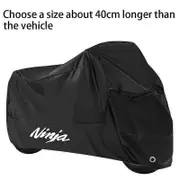 Motorcycle Waterproof Outdoor Uv Protector Rain Dustproof Covers Scooter For KAWASAKI Ninja 300 250 400 650 2010-2023 black 4XL For 250cm