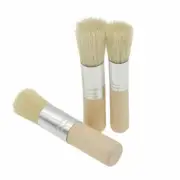 3Pcs Art Painting Brush Extra Large Pure Bristle Stencil Brushes DIY Craft Tools