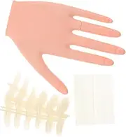 WRITWAA Art Trainer Hand Silicone Practice Hand Detachable Fingers Nail Tips for Beginners