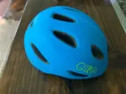 GIRO SCAMP Helmet Cycling Bike 45-49cm (XS) Youth Extra Small Mat Blue/Lime