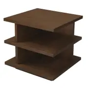 Hudson Oversized Square Side Table (Walnut)