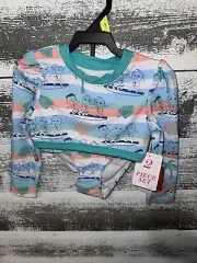 CoComelon Character Toddler Girl Long Sleeve Rashguard Swim Set 3T Bathing Suit