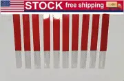 35 pcs Conspicuity Reflective Tape 1x10” Red White Strip Trailer RV Truck
