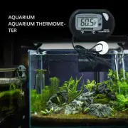 Aquarium Water Thermometer Plastic LCD Digital Screen Sensor Controller Suction