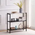 1x Bookshelves Shelving 3 Tier Storage Rack Hallway Table Console Table 90x30CM