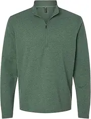 [adidas] Mens 3-Stripes Quarter-Zip Sweater