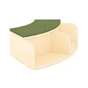 Jooyes Puzzle Series Kids Curved Book Storage Bench with Cushion
