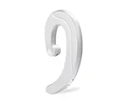 Wireless Earbud High Fidelity CVC Intelligent Noise Reduction Ergonomic Bluetooth-compatible5.0 Unilateral Bone Conduction Earphone for Driving - Silver