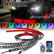 Car RGB LED Strip Bar Underglow Body Kit Neon Lights APP Remote for Lexus IS300