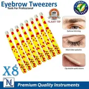 X8 Eyebrow Tweezers Slant Hair Tweezer for Men & Women Hair plucker