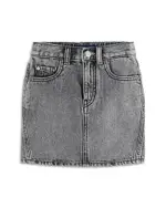 Scotch & Soda Girls' Denim Miniskirt in Medium Grey - Little Kid, Big Kid