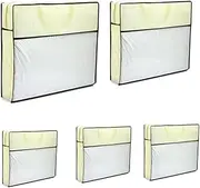 [AIMALL] 5x Dustproof Zip Storage Bag Non-woven Waterproof Quilt Storage Pillow Organizer, Durable and Transparent, Versatile for Home and Travel