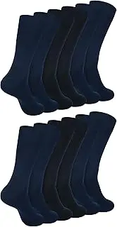 [Zaccai] Women's Dress Socks Casual Lightweight Cotton Socks (6 Pairs)