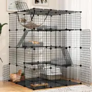 Advwin Large 4 Tier Cat Cage, Pet Playpen Cat Kennel, Indoor DIY Cat Enclosur...