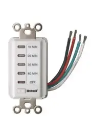 Woods 59008 In-Wall Digital Switch Timer, White